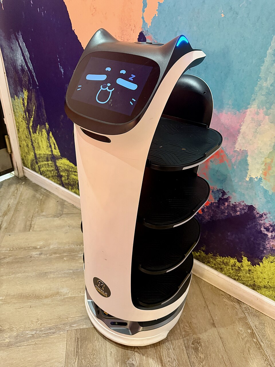 Service delivery robot in restaurant operation (generic service robot photo)