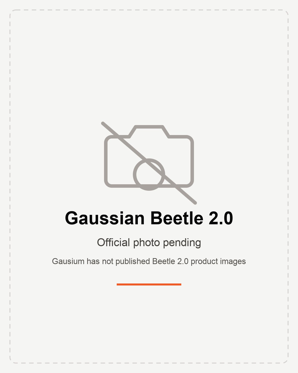 Placeholder card — no official Gausium Beetle 2.0 photo has been published
